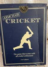 Armchair Cricket Card Game Gibson 2-4 Players Pre-owned Complete Box Damaged
