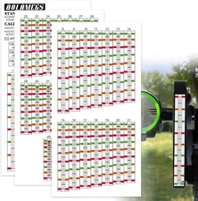 AOLAMEGS Archery Sight Tape, Weatherproof Bow Sight Tapes and Calibration Tapes,