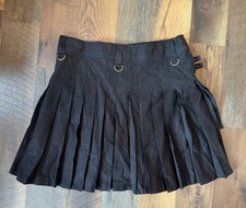 Damn Near Kilt 'Em Black Utility Cargo Kilt XL
