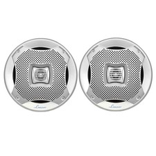 2x Lanzar AQ5CXS 400W 5.25'' Water-Resistant Indoor/Outdoor Silver Speakers