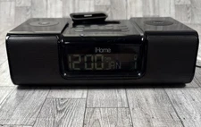 iHome iH9 Clock Radio Stereo Speaker System with iPod iPhone Dock Tested Working
