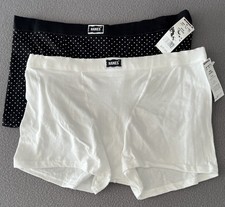 Hanes Women  s Originals Ultimate 2-Pack Cotton Boxer Brief Underwear Size 6 / M