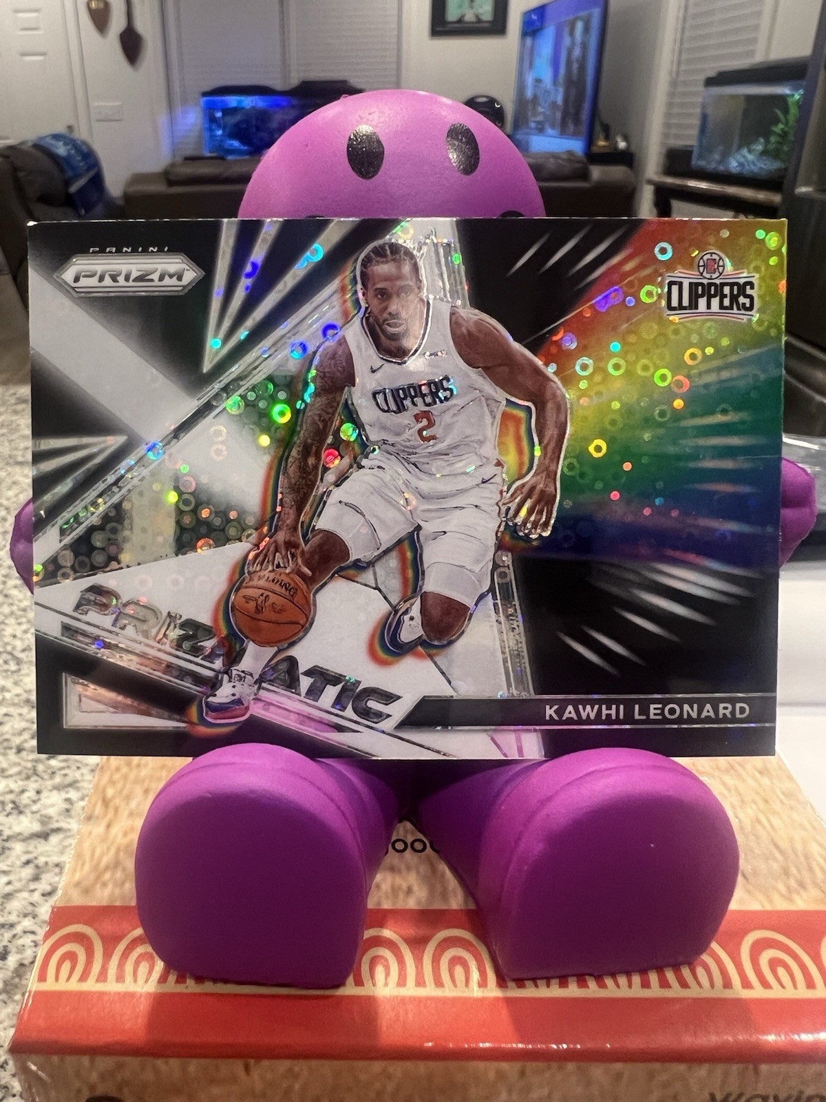 2021-22 Prizm Kawhi Leonard Prizmatic Fast Break #6 Clippers