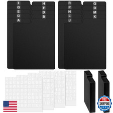 Skyygemm 100 czarne przegrody CD DVD z zakładkami 5x5,5" Przechowywanie komiksów