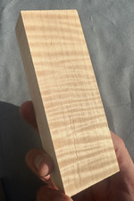 Great curly maple with amazing figure Knife Handle Block, Pen Blanks, USA