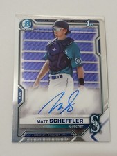 Matt Scheffler Seattle Mariners 2021 Bowman Chrome Certified Autograph Card 