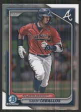 2024 Bowman Chrome Prospects #BCP-130 Sabin Ceballos Atlanta Braves 46730