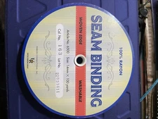 Vintage Seam Binding Woven Edge Rayon 100 Yards 1/2" Pink Crafts Sewing NOS