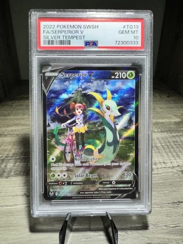 Serperior V TG13 PSA 10 Trainer Gallery Rosa Silver Tempest Pokémon FA Gem Mint