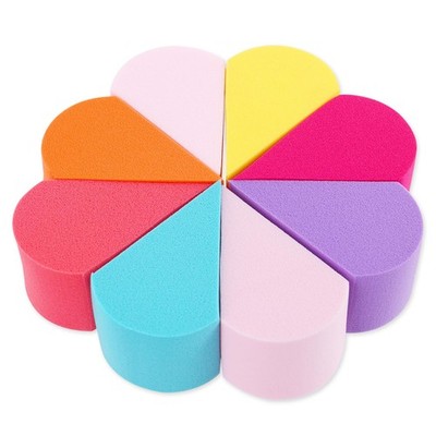8 Pcs Makeup Sponge Beauty Face Paint Sponge Reusable Cosmetic Petal Puff Sof...