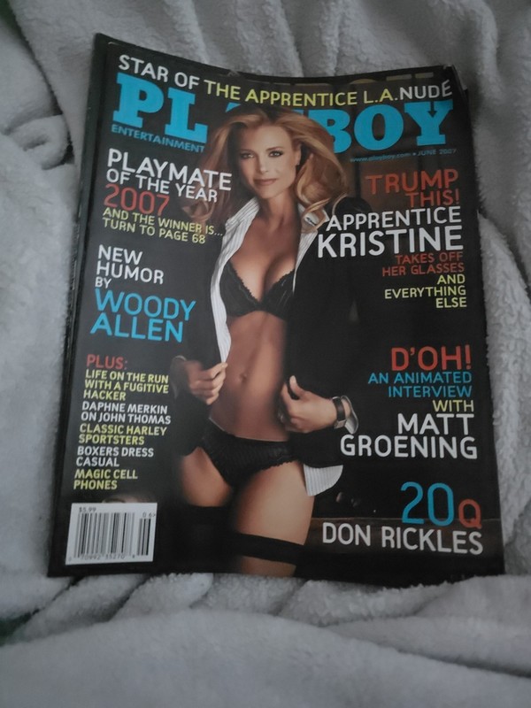 Playboy Magazine June 2007 Kristine Apprentice LA Woody Allen The Simpsons Matt