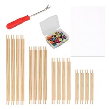 16 Pcs 4 Sets Stretcher Bars for Needlework - 4 Sizes Wooden Canvas Needlepoint