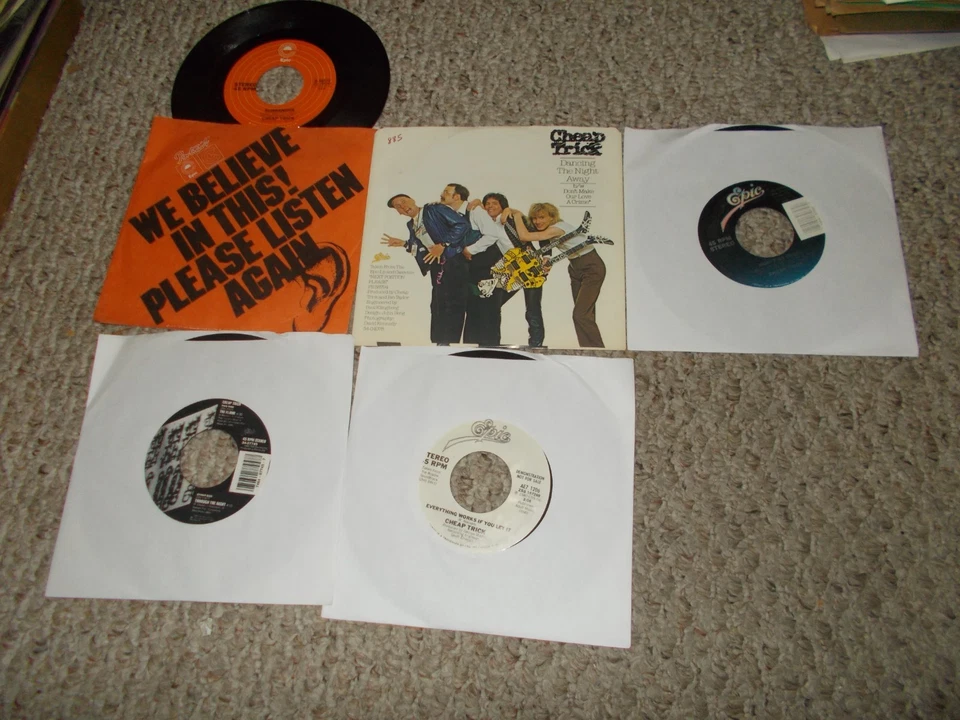 LOT OF 9 ORG CHEAP TRICK ROCK 45S MOST W/PICTURE SLEEVES...W/L PROMOS Foto 2 de 2