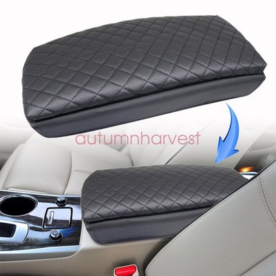 Trunk Lids & Parts For Nissan Maxima Black Leather Center Console Lid Armrest Cover For 2009-2014 Nissan Maxima – Skin Only Microfiber Leather Armrest Replacement