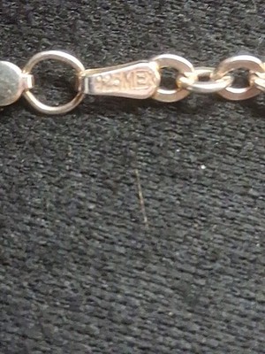 925 MEX Sterling Silber Valentino Gliederkette Halskette Rosegold Vermeil 10,4 g