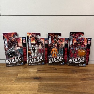 Transformers WFC Siege Battle Master Lot of 4 Rung Firedrive Smashdown Lionizer