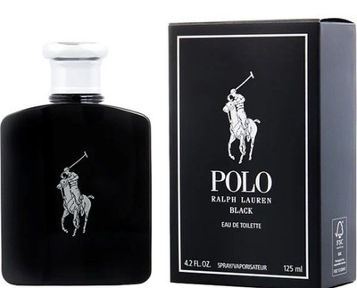 Polo Black Ralph Lauren Eau de Toilette 4.2 oz (125 Ml) New and Sealed