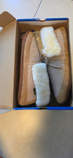 Old Friend Footwear Women's Suede Fleece Bootie Slippers Brown XXL 481192