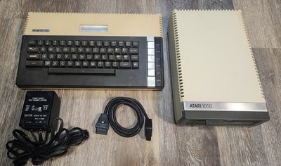 Atari 800xl Computer & 1050 disk drive with Power Adapter & Cable