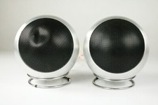 Paar Grundig Kugel Boxen 310  auf Ständern Vintage Lautsprecher Audiorama 70er