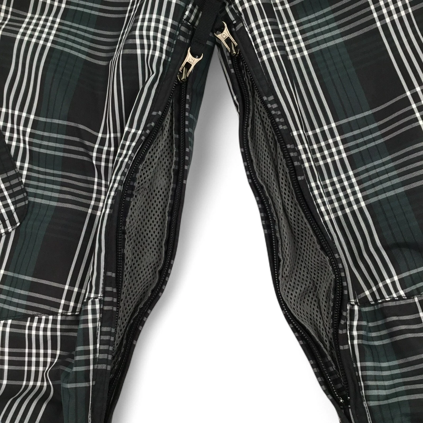 burton blackwatch plaid insulated fleece lined pants
