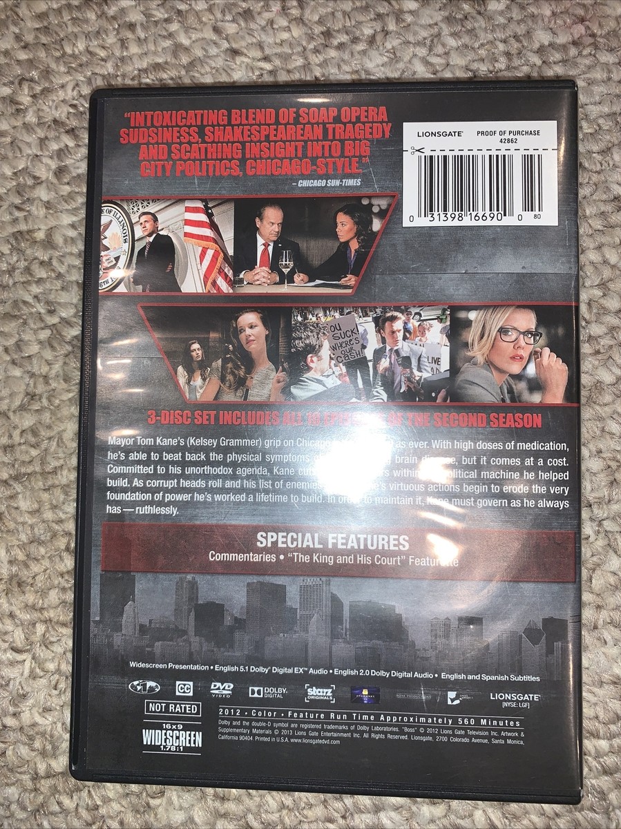 Boss: Season Two (DVD, 2012) 31398166900| eBay