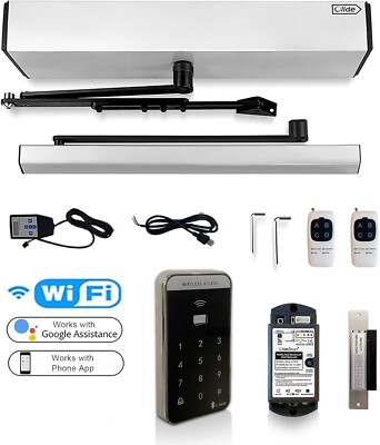 OlideSmart Wireless Access Control Electric Swing Door Opener System with Stirke