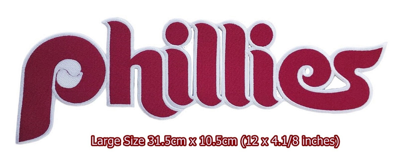 PHILIDELPHIA PHILLIES MLB BASEBALL EMBROIDERED IRON ON PATCH PHILIDELPHIA PHILLIES MLB BASEBALL EMBROIDERED IRON ON PATCH