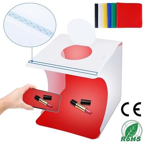 Mini Photo Studio Box Photography Shooting Light Tent Kit Foldable LED Light Box - Picture 2 of 5