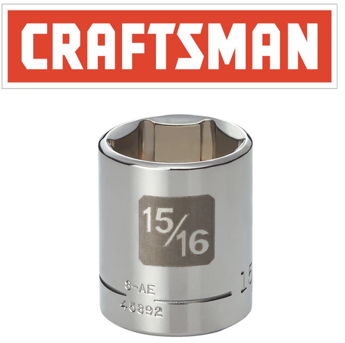Toma de transmisión Craftsman de fácil lectura de 1/2 o 3/8" métrica superficial o profunda mm/SAE pulgada - Imagen 109 de 227