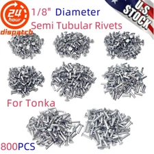 Semi Tubular Rivets For Tonka 1/8" Diameter 800 Piece Super Assortment Toy Parts