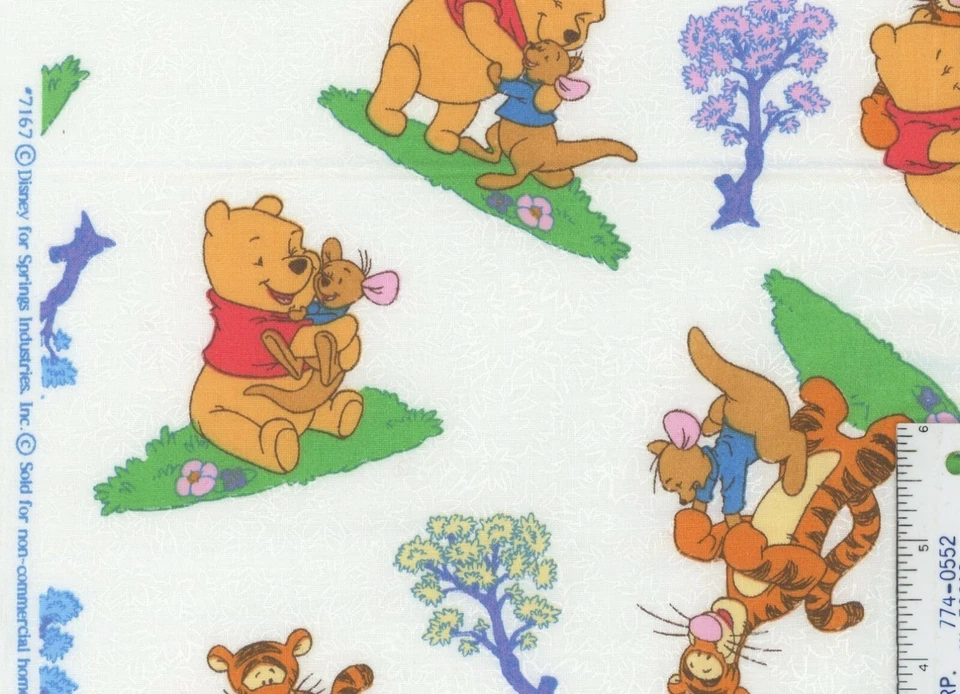 Fuera de existencia Disney Winnie the Pooh Tigger Roo tono sobre tono 7167 resortes algodón por comprar Foto 3 de 4
