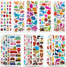 3D Stickers for Kids  Toddlers 500 Puffy Stickers Variety Pack for Scrapbookin