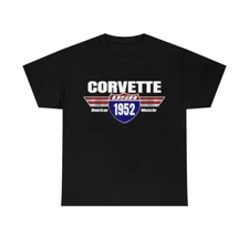 1952 Corvette Chevrolet Chevy Tee T Shirt - Gift, Birthday, 52, Car Guy, USA