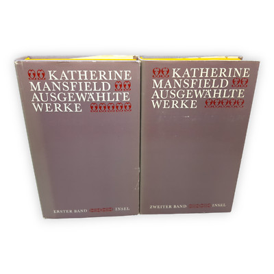Katherine Mansfield Ausgewählte Werke 2 Bände 1983 Wolfgang Wicht Insel Verlag