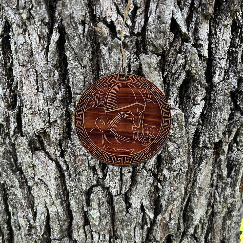 Spartan Warrior - Cedar Ornament Spartan Warrior - Cedar Ornament