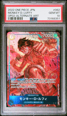 PSA10 One Piece Card Game Japanese Monkey D. Luffy Parallel Rare