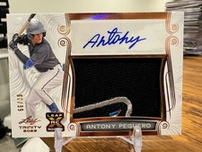 2023 Leaf Trinity Baseball Antony Peguero #/99 Rookie Patch Auto RPA🔥📈