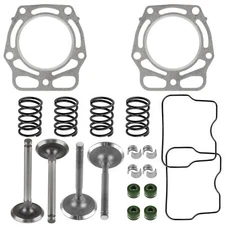 Cylinder Head Intake & Exhaust Valve Kit for Kawasaki Mule 2510 KAF620A 1994-98