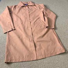 Joylab Womens Rain Jacket Size Xs Pink Long Sleeve Full Zip Snap Pocket Collared