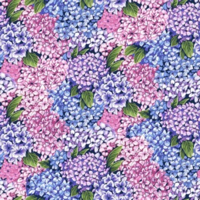 100% Baumwollstoff Nutex Hortensie Blumenmarkt Blumen Burton Ridge Frühling