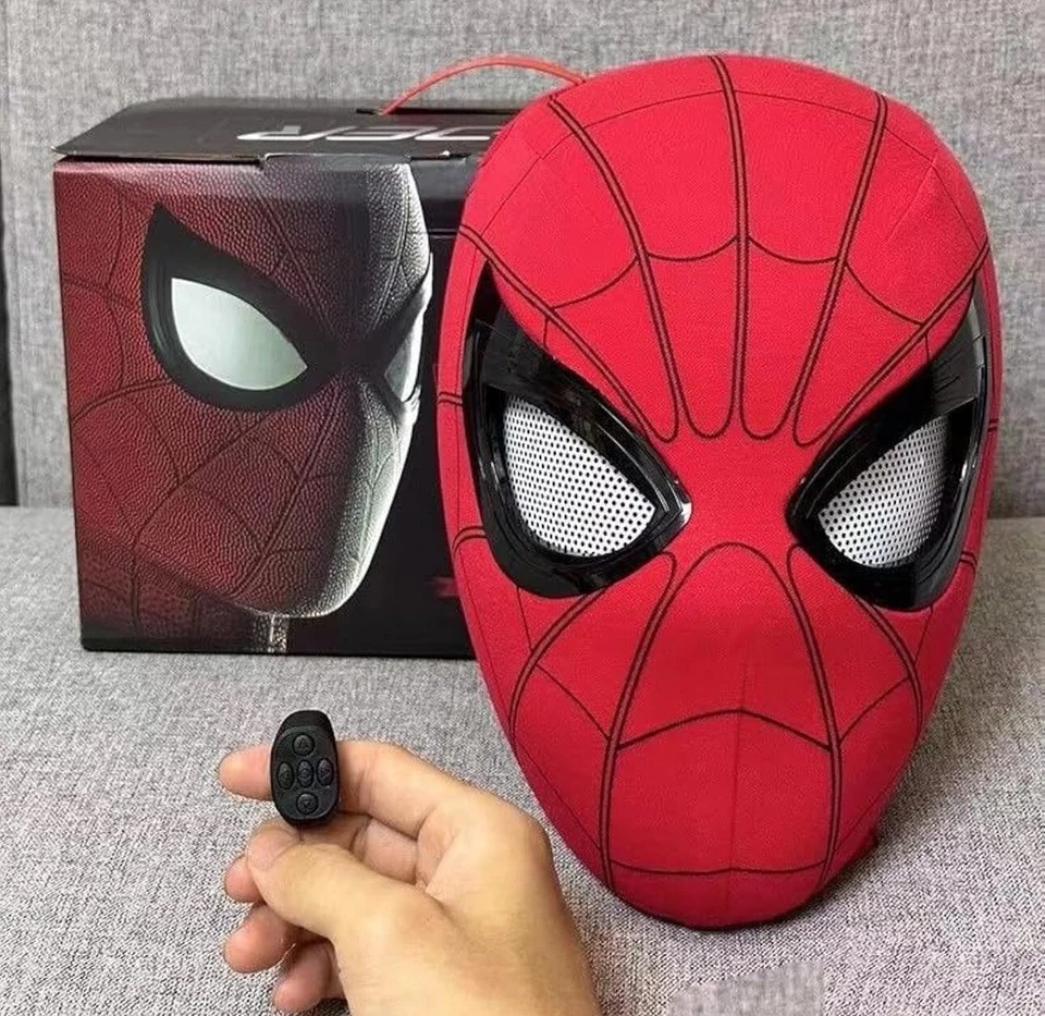 Spider-Helden-Maske Mit Fernbedienung / Bewegliches Mechanisches Auge