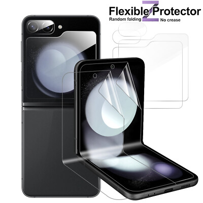 For Samsung Galaxy Z Flip 5/4/3 5G Hydrogel Screen Protector /Glass Lens  Cover