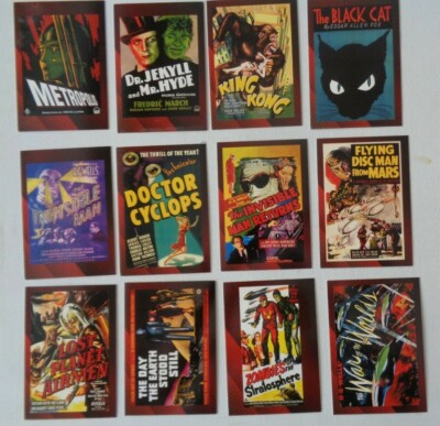 Vintage Poster Sammlung SciFi & Horror Komplettsatz 49 Oversize Sammelkarten