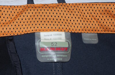プライス MAMMUT Mens Functional 3XDRY Outdoor Hiking Trousers Pants Size 52