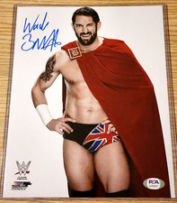 Wade Barrett SIGNED Original Photo File Promo 8x10 PSA Certed Autograph WWE WWF
