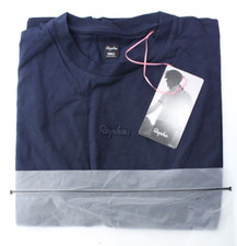 NWT - RAPHA Women's LOGO Cycling Sports Casual Cotton Dk Navy T-Shirt Tee - S