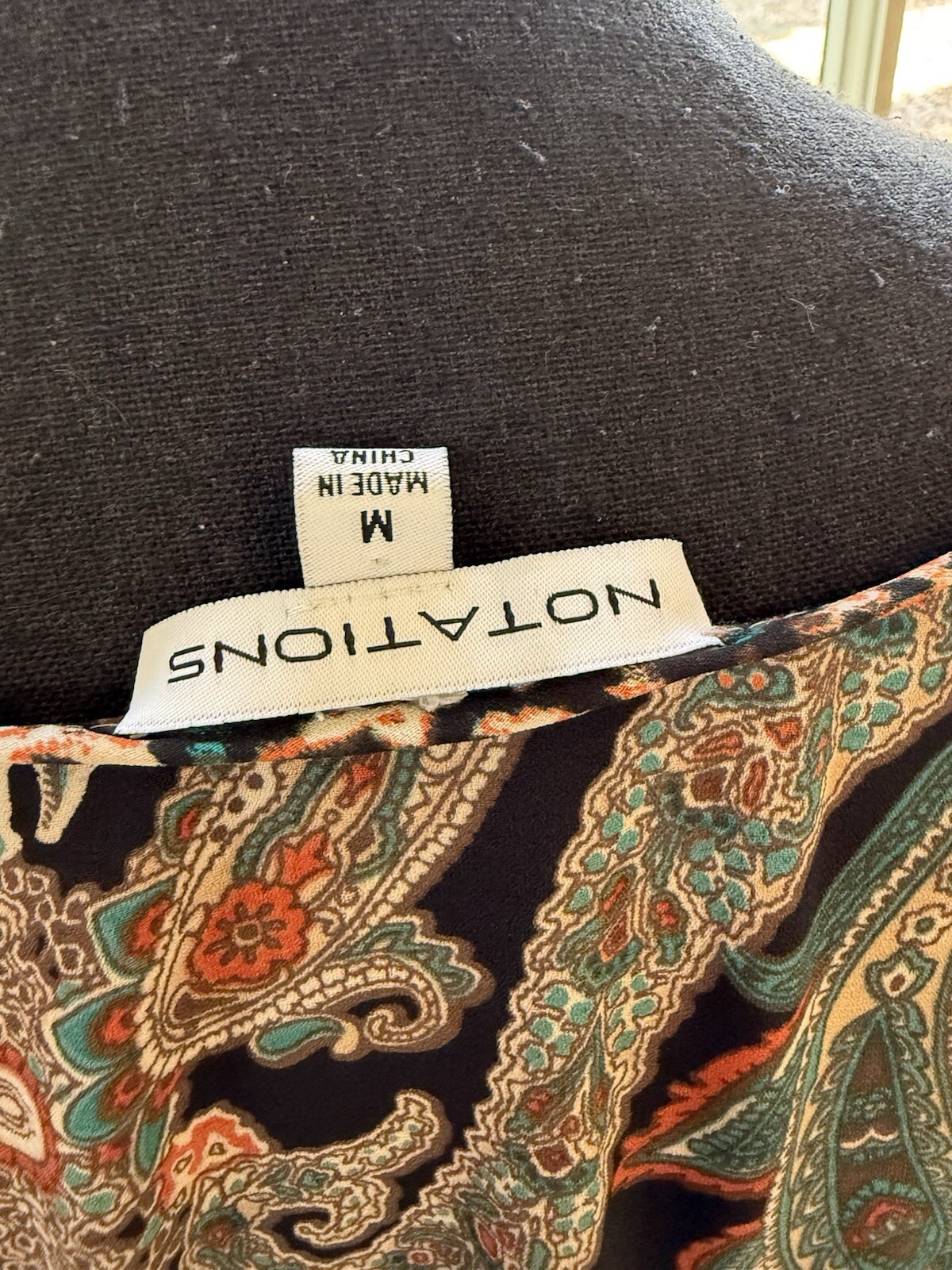 Notation boho multicolored blouse with v-neck and… - image 7