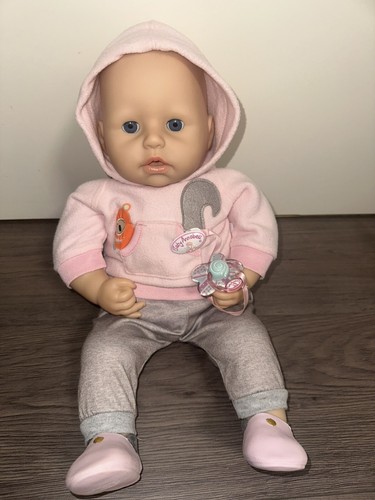 Zapf Creation Baby Annabell Active Puppe 43 cm mit Sound und Zubehör rosa - Bild 4 von 12