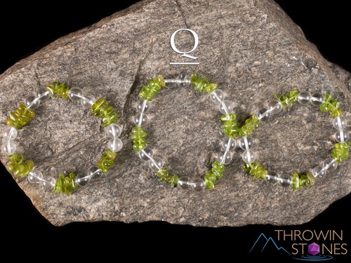 PERIDOT Crystal Bracelet - Amethyst, Rose or Clear Quartz - Jewelry, E2014 - Picture 8 of 10